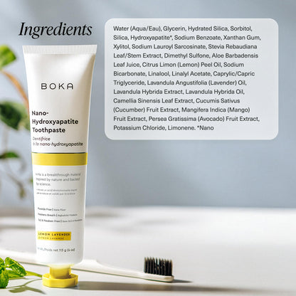 Boka Fluoride-Free Toothpaste with Nano Hydroxyapatite (n-Ha) - Sensitive Teeth, Ela Mint
