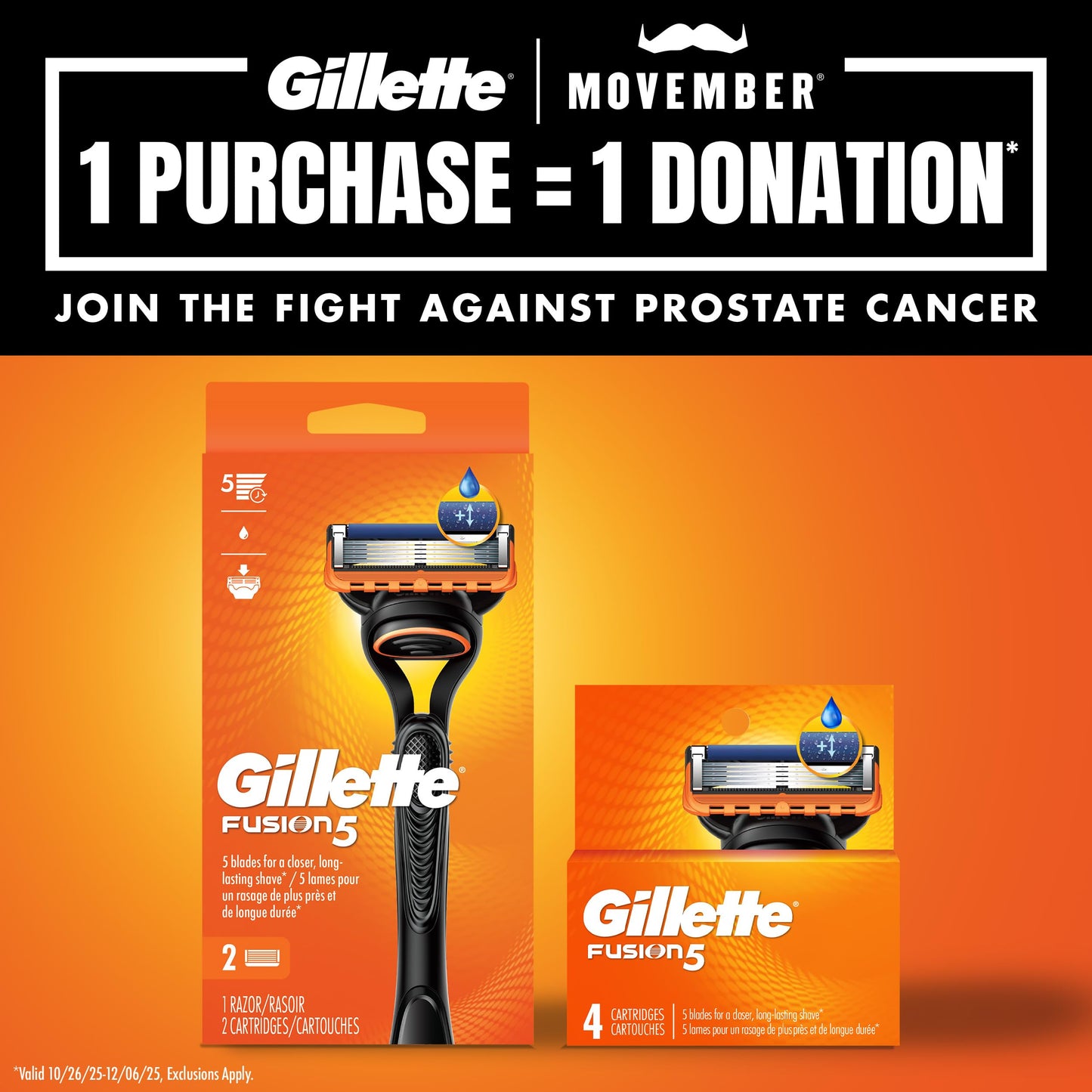 Gillette Fusion5 Power Razor Blades (8-Pack) | 5-Blade Refills