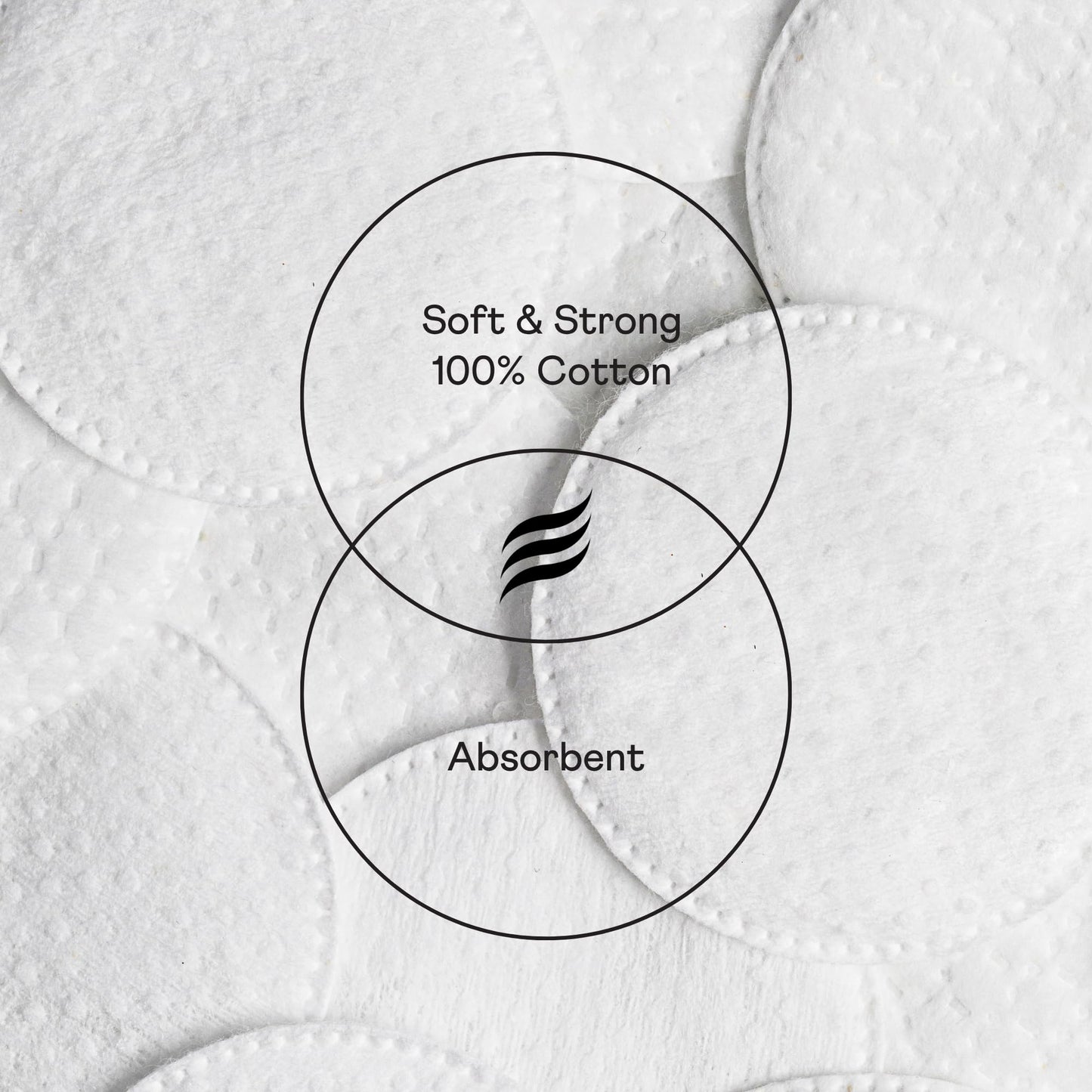 Swisspers Premium Cotton Rounds - 100% Chlorine Free Cotton Face Pads for Makeup, Nail Polish Removal - Dermatologist Tested and Hypoallergenic, Made in USA - 100 Pads (Pack of 3)