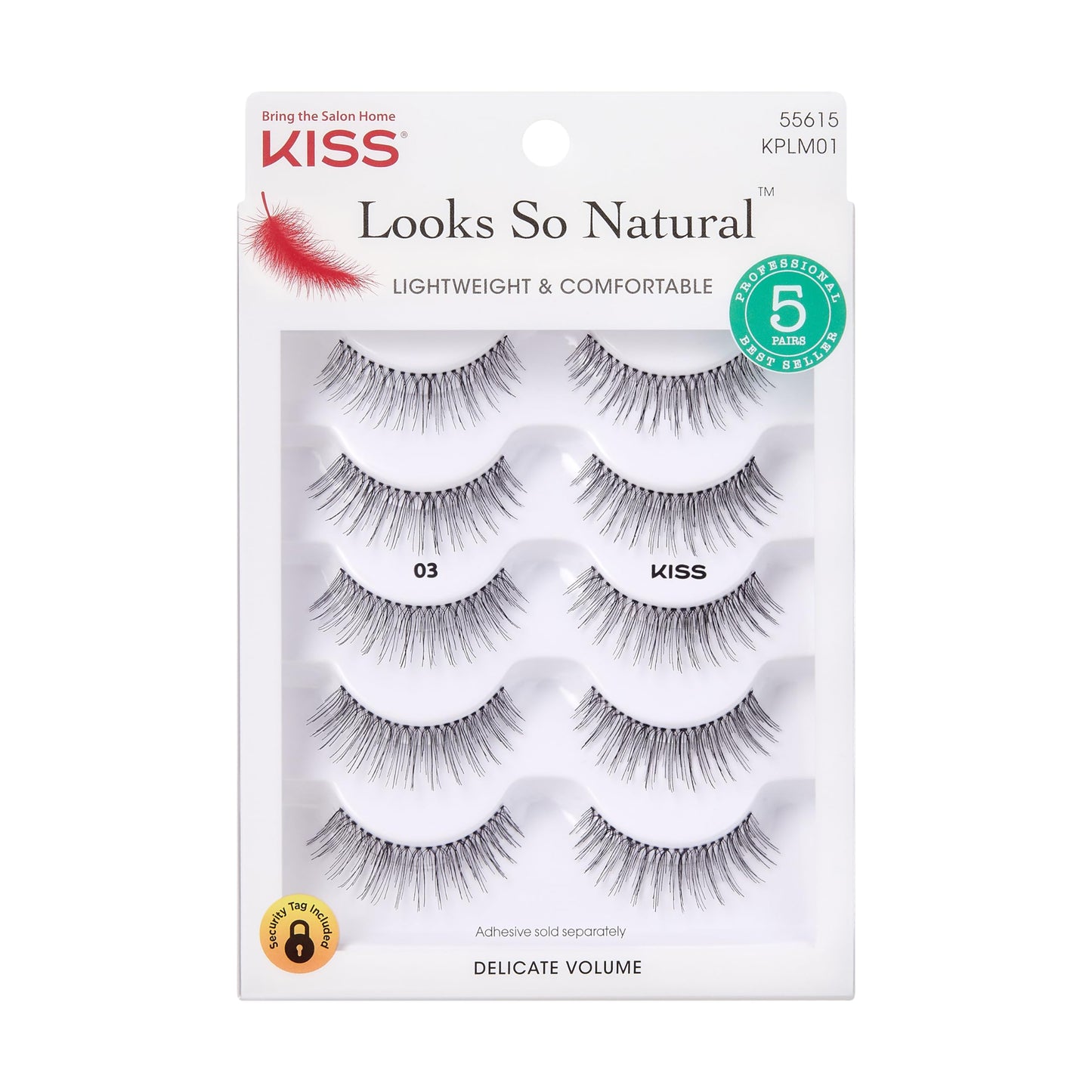 KISS So Wispy, False Eyelashes, 'Style #11', 12mm, Includes 5 Pairs Of Lashes, Easy to Apply, Reusable Lash Clusters
