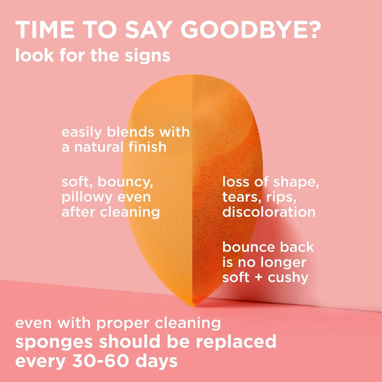 Real Techniques Miracle Complexion Makeup Sponge, 4-Pack Beauty Blender For Liquid & Cream Foundation, Streak-Free Coverage, Latex-Free, Vegan & Cruelty-Free