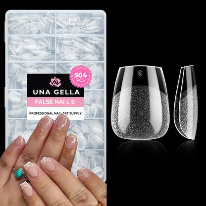 UNA GELLA Solid Gel Nail Glue (40ml) - Strong, Soak-Off Glue for Acrylic, Press-On & Gelly Tips - Lamp Curing Needed