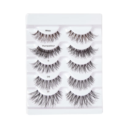 KISS So Wispy, False Eyelashes, 'Style #11', 12mm, Includes 5 Pairs Of Lashes, Easy to Apply, Reusable Lash Clusters