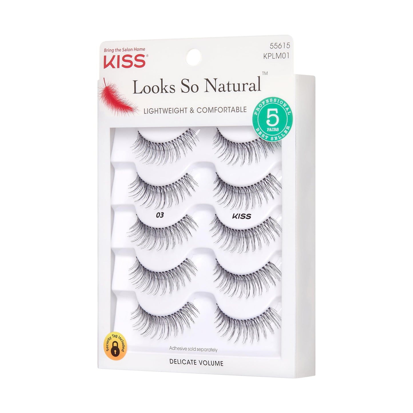 KISS So Wispy, False Eyelashes, 'Style #11', 12mm, Includes 5 Pairs Of Lashes, Easy to Apply, Reusable Lash Clusters