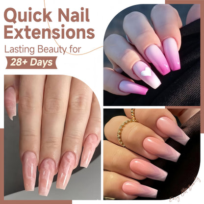 UNA GELLA Solid Gel Nail Glue (40ml) - Strong, Soak-Off Glue for Acrylic, Press-On & Gelly Tips - Lamp Curing Needed