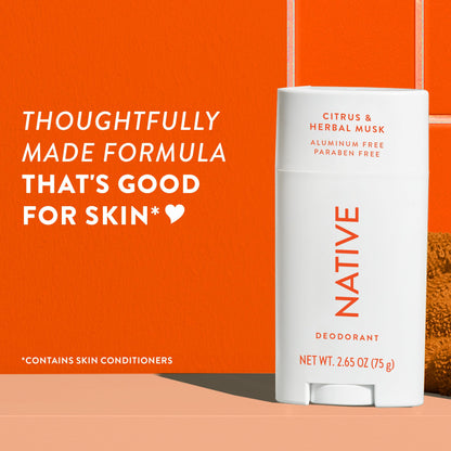 Native Aluminum-Free Deodorant - 72 Hour Odor Control with Shea Butter, Coconut & Vanilla