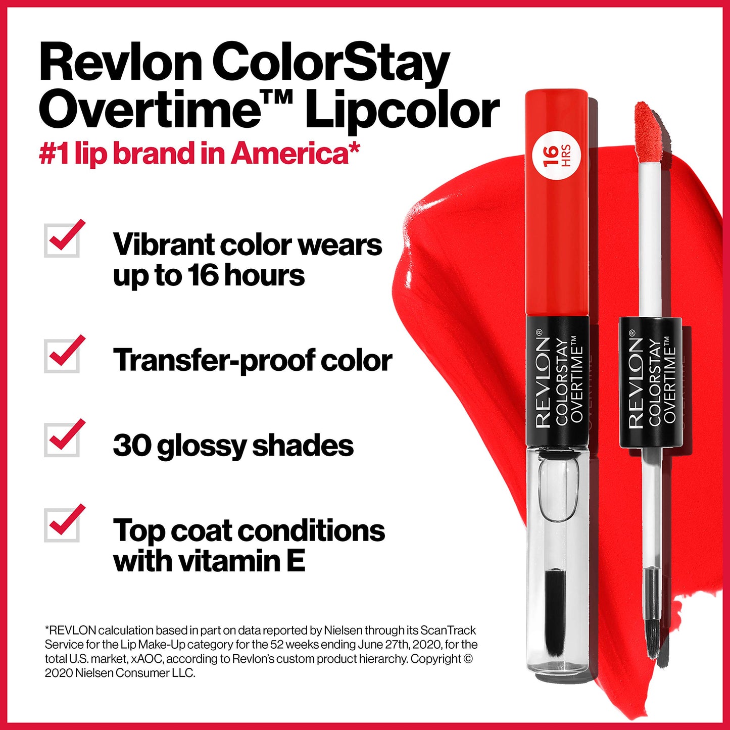 Revlon ColorStay Overtime Liquid Lipstick | 16 Hr Wear & Gloss