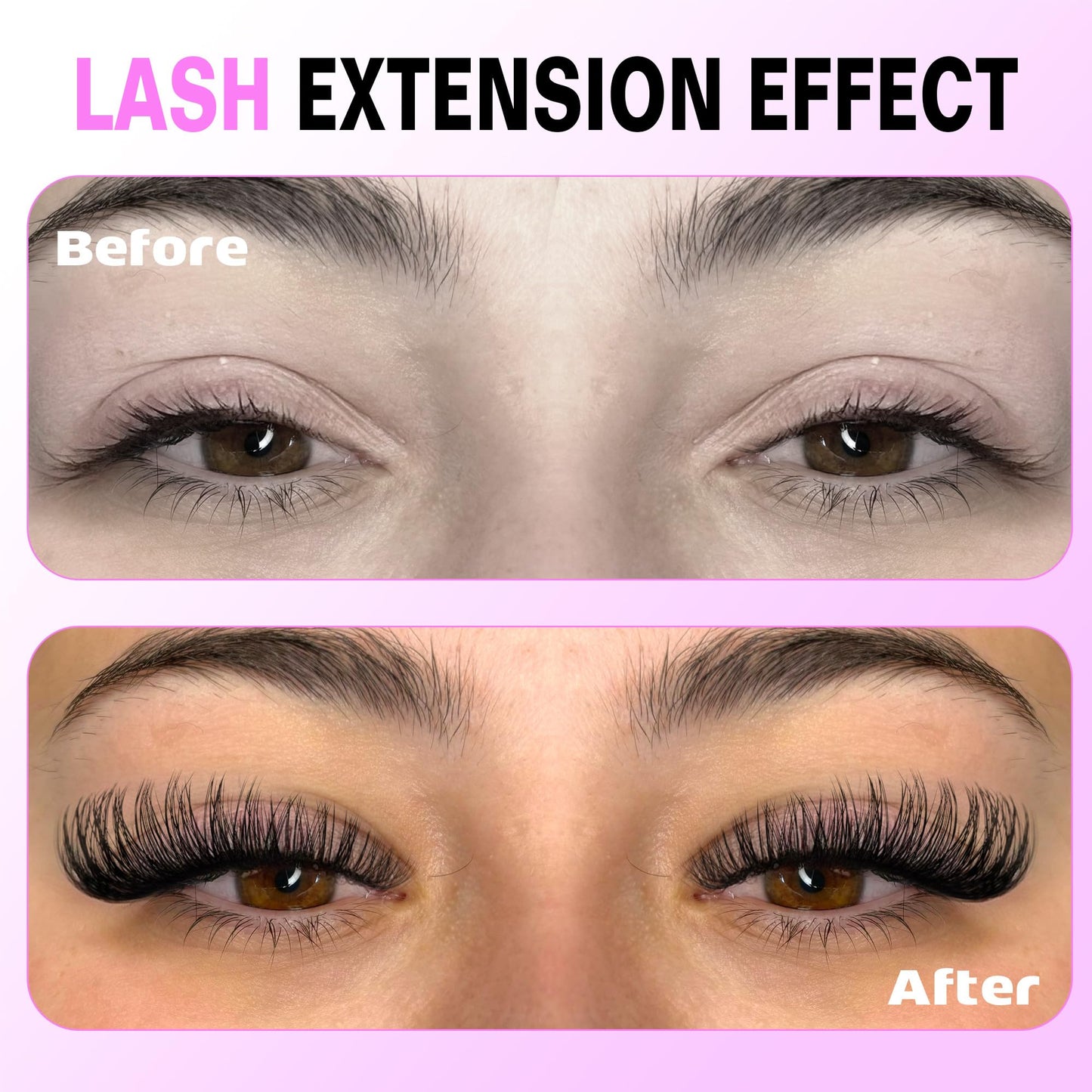 Pawotence Lash Extension Kit DIY 280pcs Lash Clusters Eyelash Extension Kit, 9-16mm 30D 40D Individual Lashes Kit with Lash Bond and Seal, Lash Tweezers for Self Use (30D&40D, 0.07D, 9-16mm, Kit)
