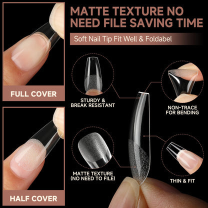 UNA GELLA Solid Gel Nail Glue (40ml) - Strong, Soak-Off Glue for Acrylic, Press-On & Gelly Tips - Lamp Curing Needed