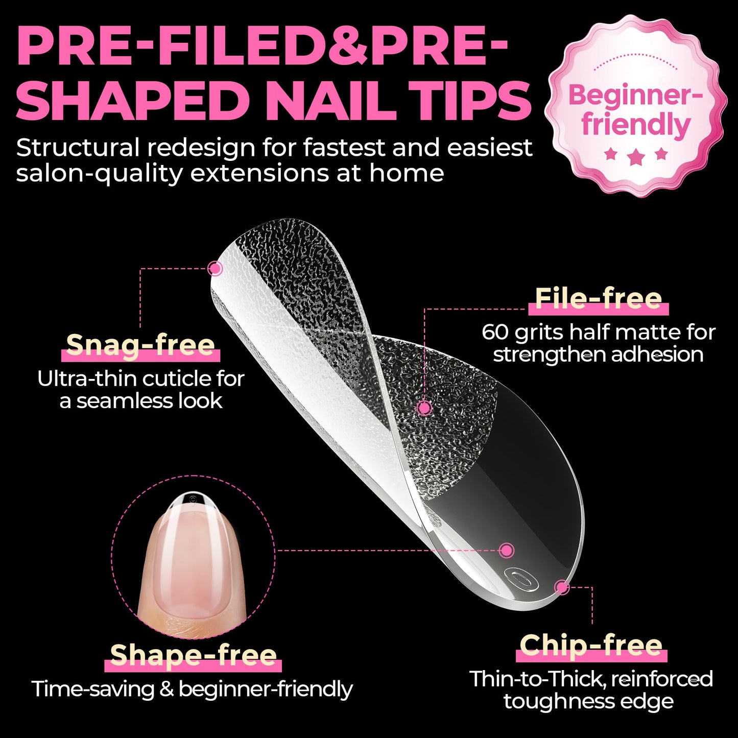 UNA GELLA Solid Gel Nail Glue (40ml) - Strong, Soak-Off Glue for Acrylic, Press-On & Gelly Tips - Lamp Curing Needed