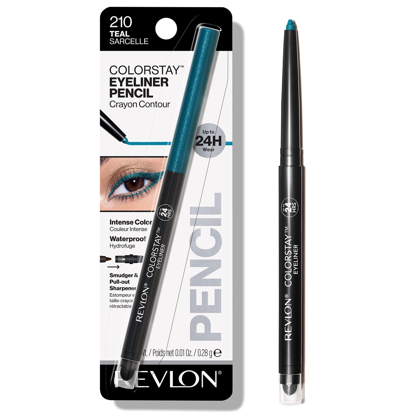 Revlon ColorStay Waterproof Eyeliner Pencil: 24HR Black Brown