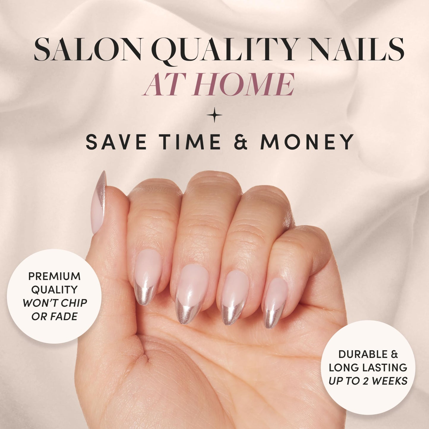 Glamnetic Fall Mauve Press On Nails | Short Oval Salon Quality