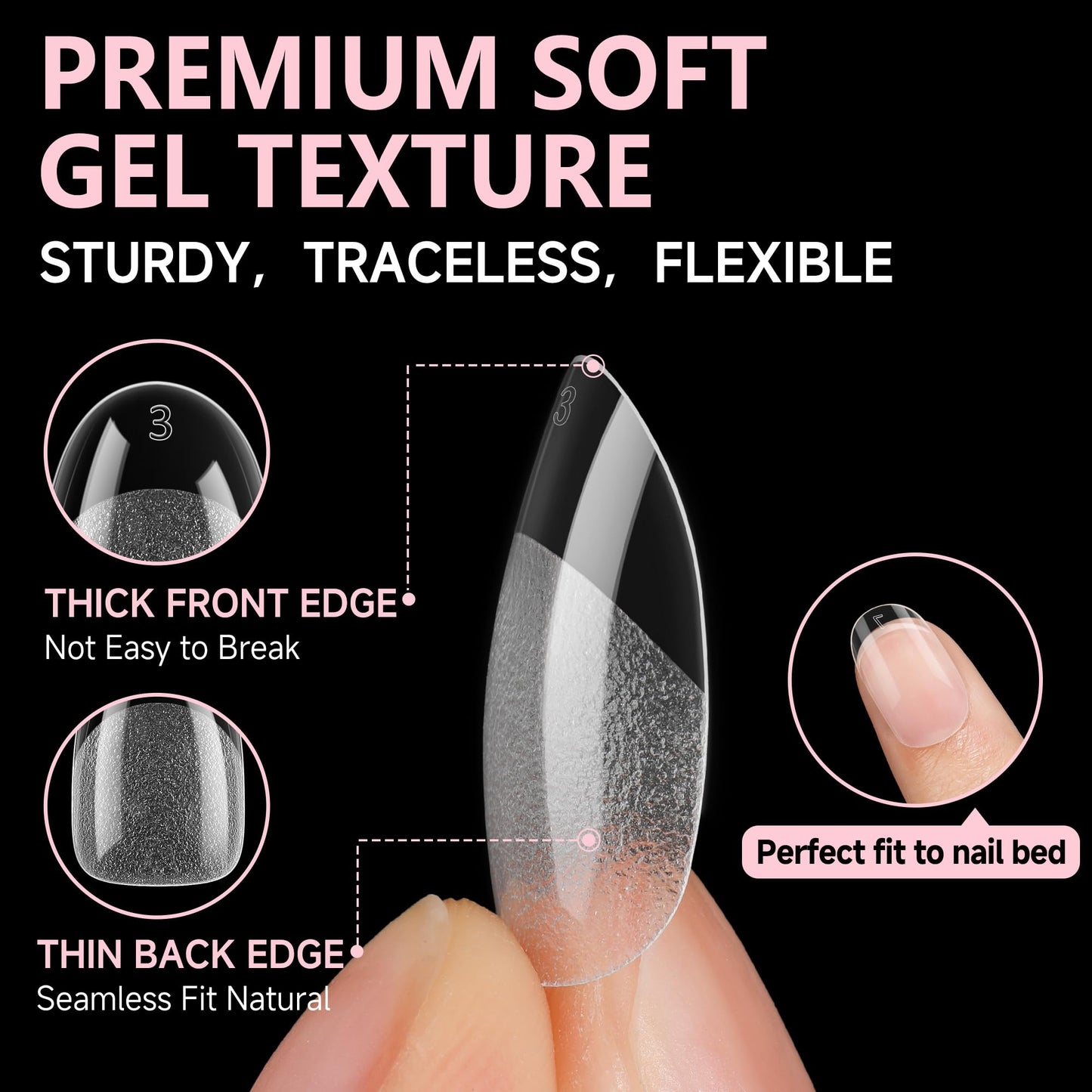 UNA GELLA Solid Gel Nail Glue (40ml) - Strong, Soak-Off Glue for Acrylic, Press-On & Gelly Tips - Lamp Curing Needed