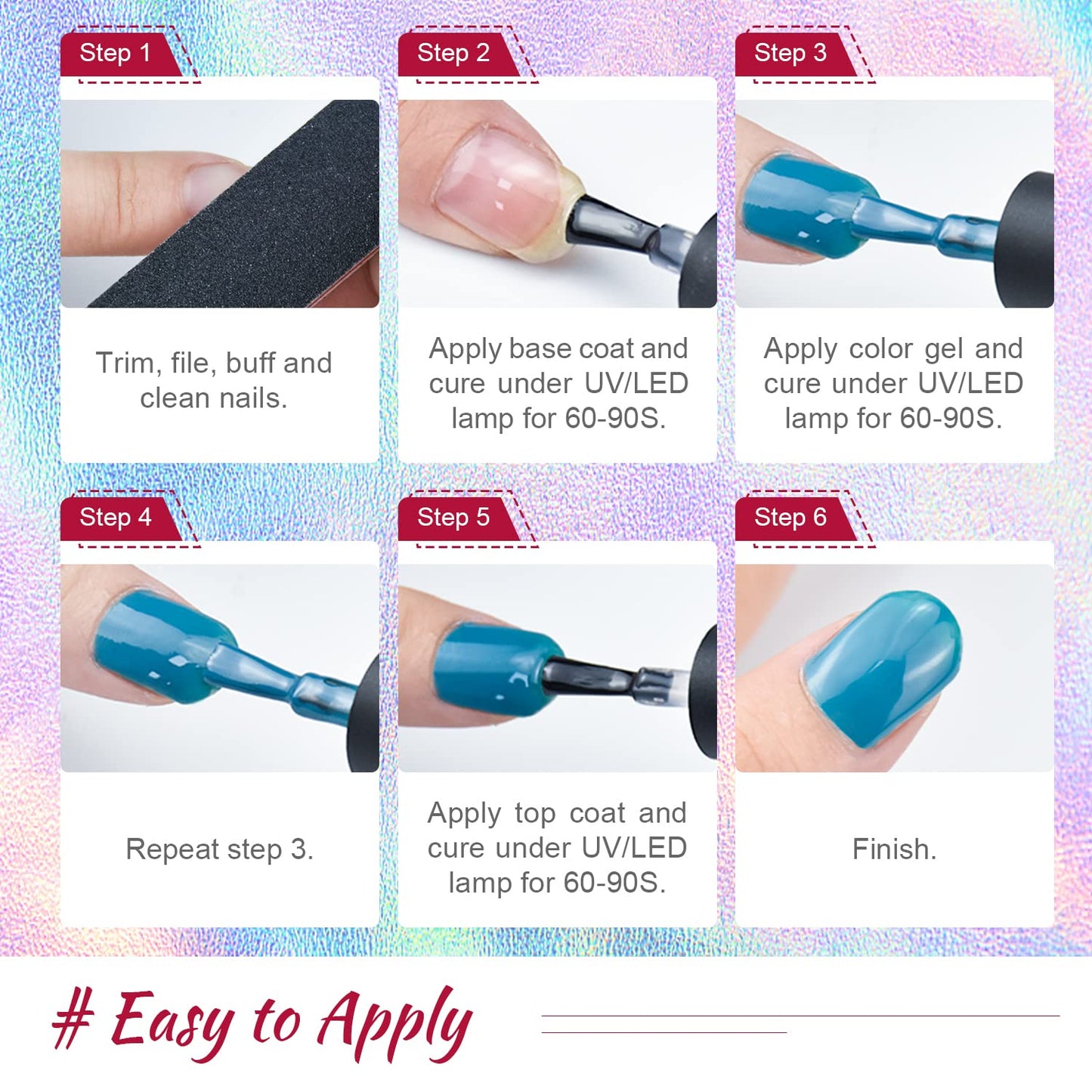 JODSONE 36 Pcs Gel Polish Kit: 32 Colors, Base & Top Coats | Gift Set