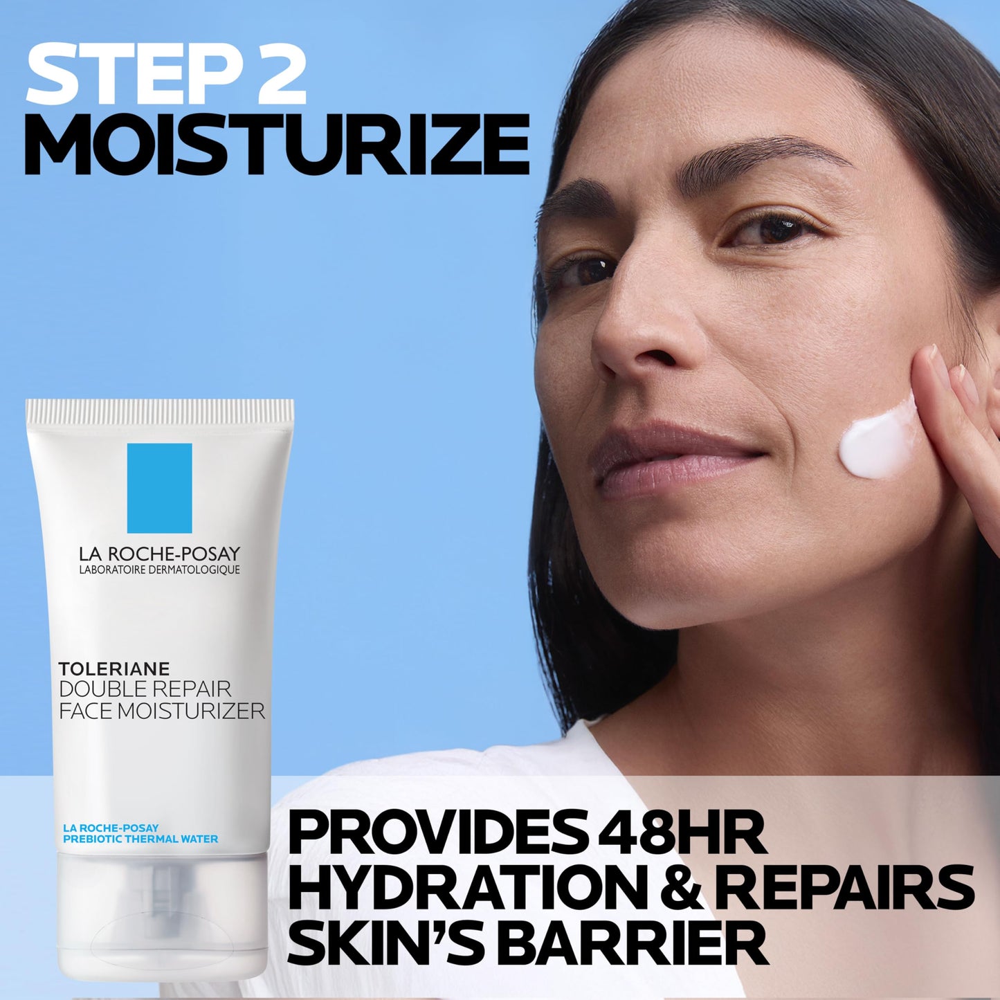 La Roche-Posay Toleriane Double Repair Moisturizer - Ceramide, Niacinamide, Oil-Free