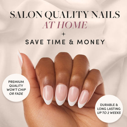 Glamnetic Fall Mauve Press On Nails | Short Oval Salon Quality