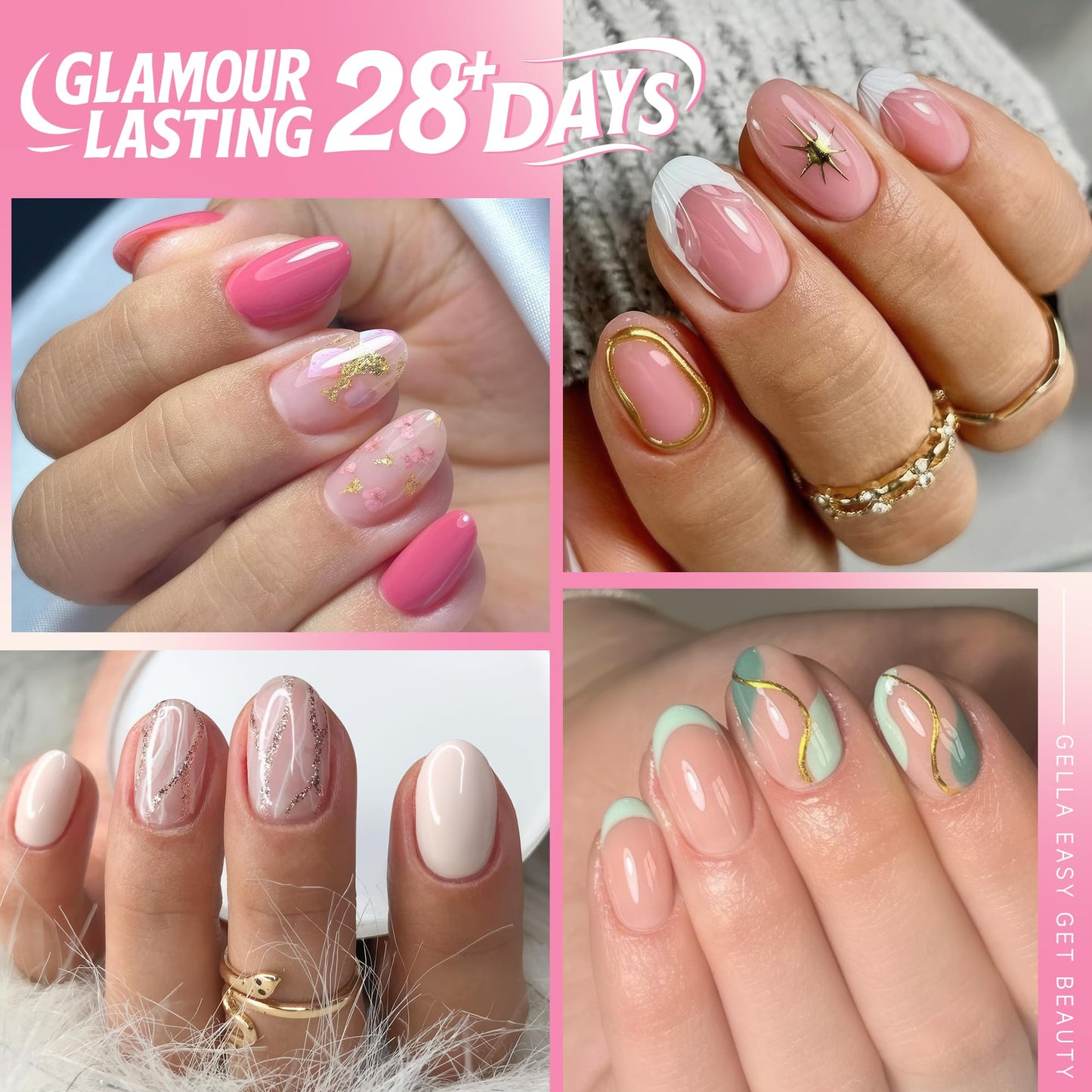 UNA GELLA Solid Gel Nail Glue (40ml) - Strong, Soak-Off Glue for Acrylic, Press-On & Gelly Tips - Lamp Curing Needed