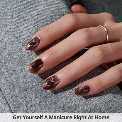 BTArtbox Soft Gel Press On Nails: Short Square Ombre | Vanilla Cream