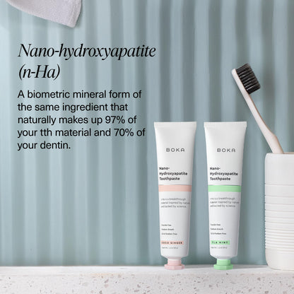 Boka Fluoride-Free Toothpaste with Nano Hydroxyapatite (n-Ha) - Sensitive Teeth, Ela Mint