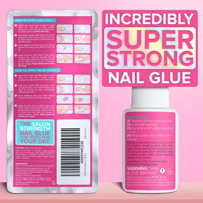 NYK1 NailBond Super Strong Brush On Nail Glue | Press Ons & Acrylics