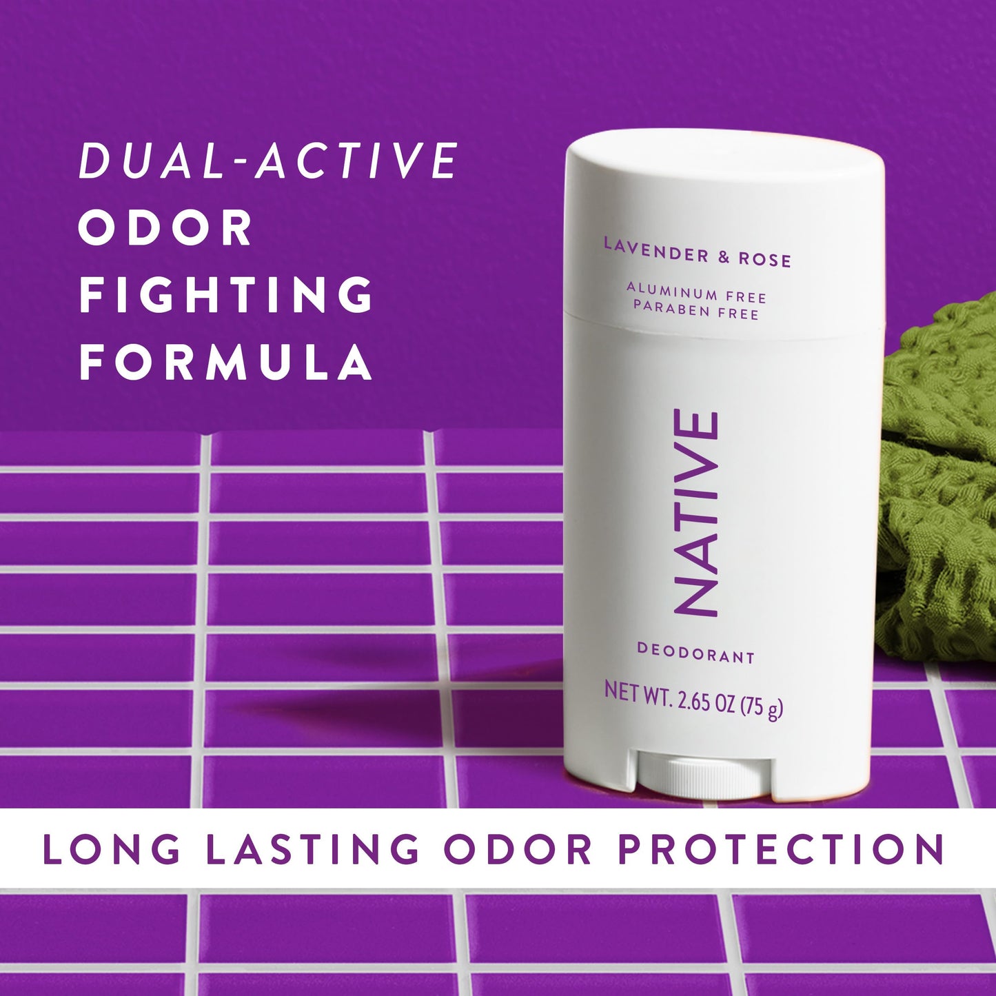 Native Aluminum-Free Deodorant - 72 Hour Odor Control with Shea Butter, Coconut & Vanilla