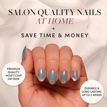 Glamnetic Fall Mauve Press On Nails | Short Oval Salon Quality