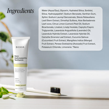 Boka Fluoride-Free Toothpaste with Nano Hydroxyapatite (n-Ha) - Sensitive Teeth, Ela Mint