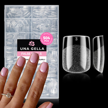 UNA GELLA Solid Gel Nail Glue (40ml) - Strong, Soak-Off Glue for Acrylic, Press-On & Gelly Tips - Lamp Curing Needed