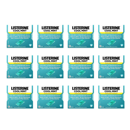 Listerine PocketPaks Cool Mint Breath Strips - Kills 99% of Bad Breath Germs