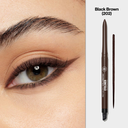 Revlon ColorStay Waterproof Eyeliner Pencil: 24HR Black Brown