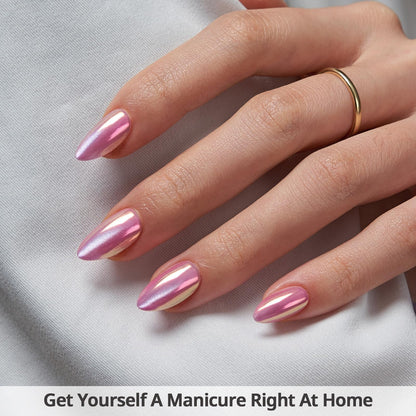 BTArtbox Soft Gel Press On Nails: Short Square Ombre | Vanilla Cream