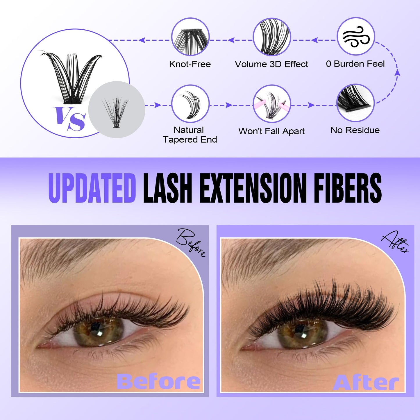 Pawotence Lash Extension Kit DIY 280pcs Lash Clusters Eyelash Extension Kit, 9-16mm 30D 40D Individual Lashes Kit with Lash Bond and Seal, Lash Tweezers for Self Use (30D&40D, 0.07D, 9-16mm, Kit)