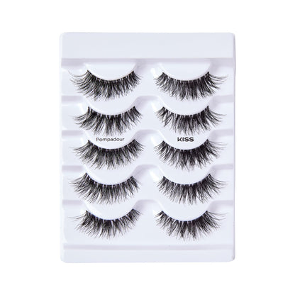 KISS So Wispy, False Eyelashes, 'Style #11', 12mm, Includes 5 Pairs Of Lashes, Easy to Apply, Reusable Lash Clusters
