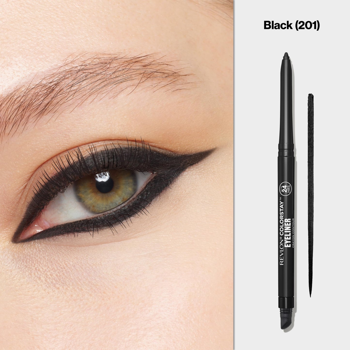 Revlon ColorStay Waterproof Eyeliner Pencil: 24HR Black Brown