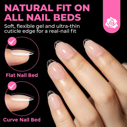 UNA GELLA Solid Gel Nail Glue (40ml) - Strong, Soak-Off Glue for Acrylic, Press-On & Gelly Tips - Lamp Curing Needed