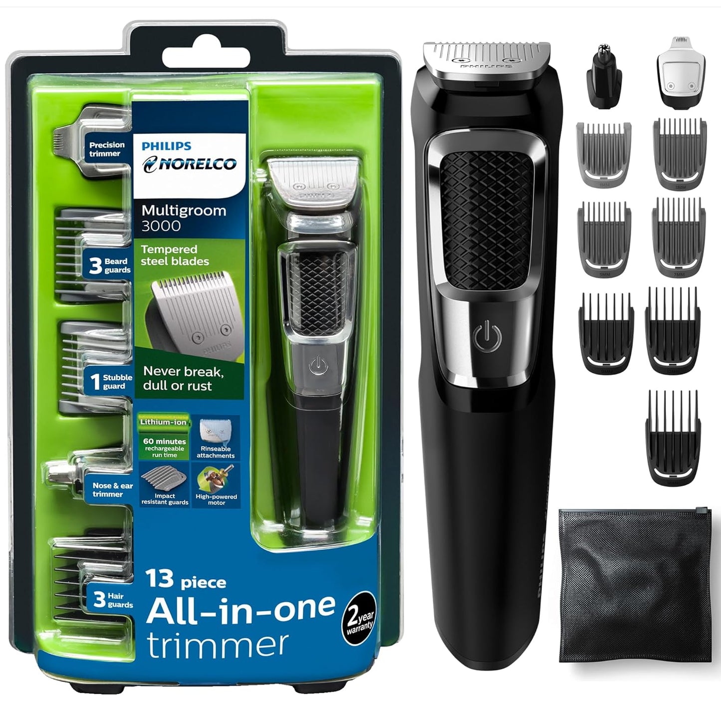 Philips Norelco 3000 Series 13-in-1 Trimmer | Beard & Hair Kit
