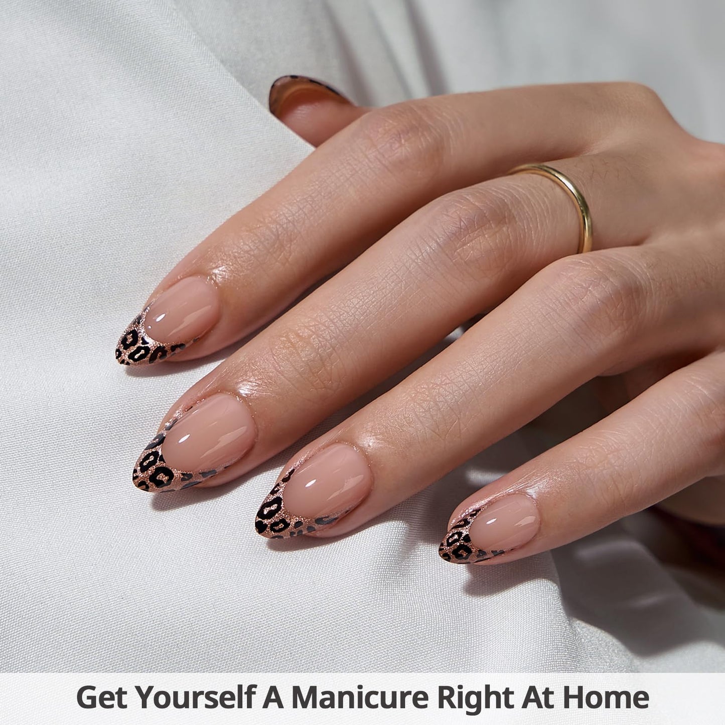 BTArtbox Soft Gel Press On Nails: Short Square Ombre | Vanilla Cream