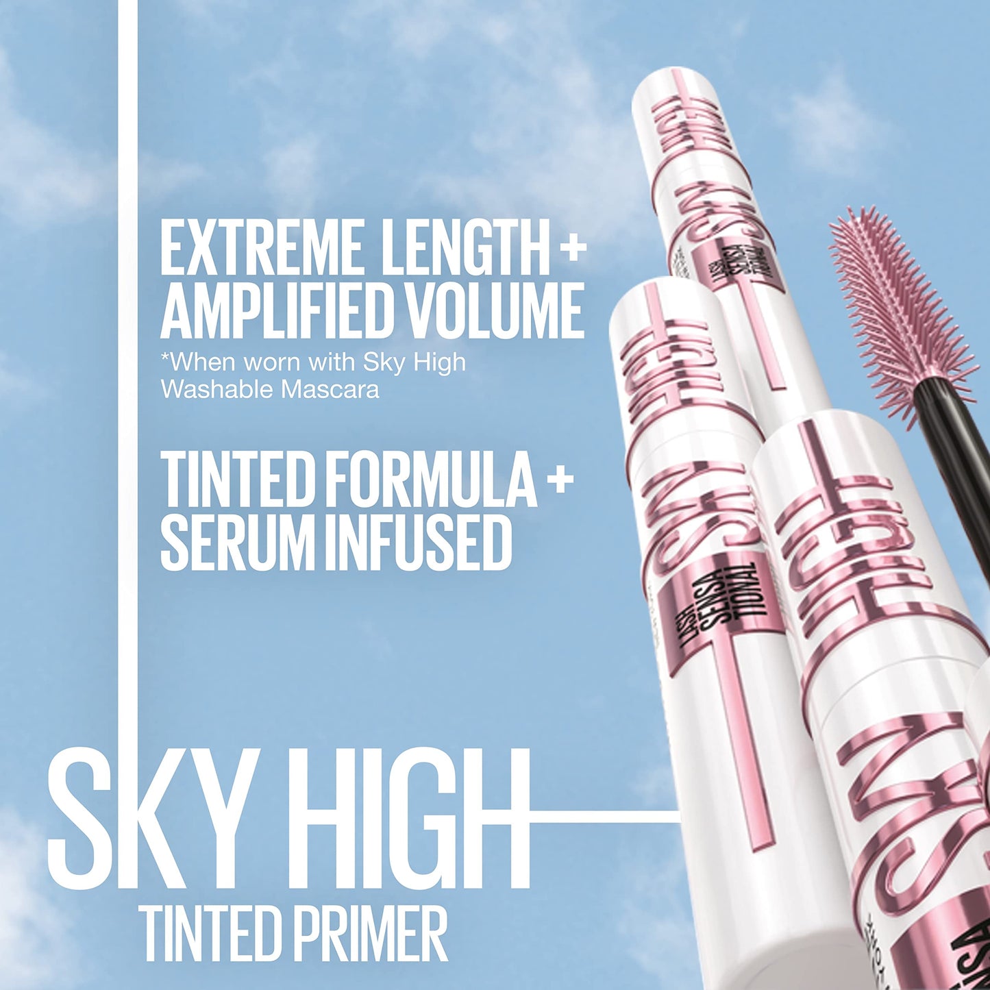Maybelline Lash Sensational Sky High Mascara: Lengthening, Volumizing, & Defining - Blackest Black