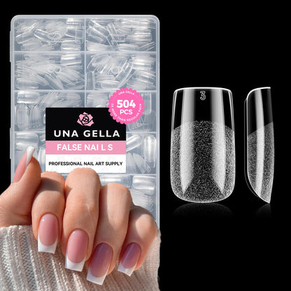 UNA GELLA Solid Gel Nail Glue (40ml) - Strong, Soak-Off Glue for Acrylic, Press-On & Gelly Tips - Lamp Curing Needed