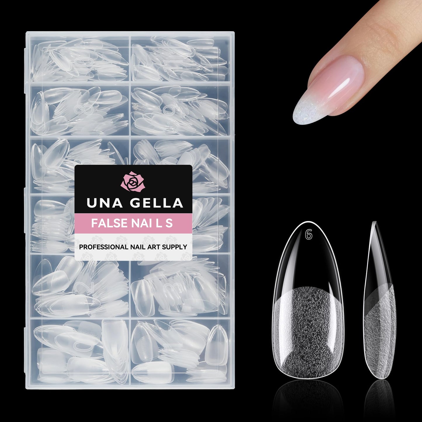 UNA GELLA Solid Gel Nail Glue (40ml) - Strong, Soak-Off Glue for Acrylic, Press-On & Gelly Tips - Lamp Curing Needed