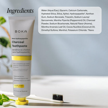 Boka Fluoride-Free Toothpaste with Nano Hydroxyapatite (n-Ha) - Sensitive Teeth, Ela Mint
