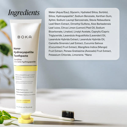 Boka Fluoride-Free Toothpaste with Nano Hydroxyapatite (n-Ha) - Sensitive Teeth, Ela Mint