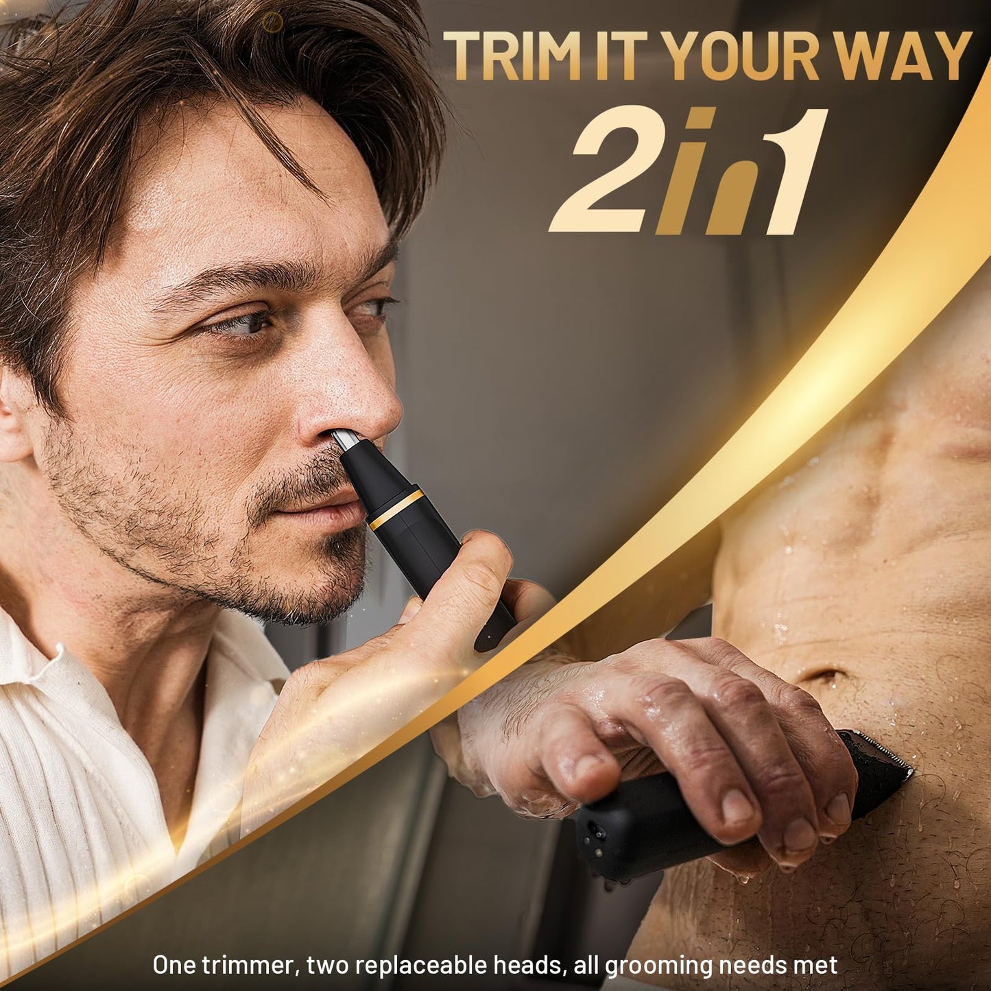 Risina Bikini Trimmer & Electric Razor for Women - Painless, IPX7 Waterproof Body & Facial Shaver