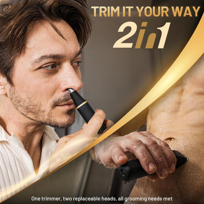 Risina Bikini Trimmer & Electric Razor for Women - Painless, IPX7 Waterproof Body & Facial Shaver