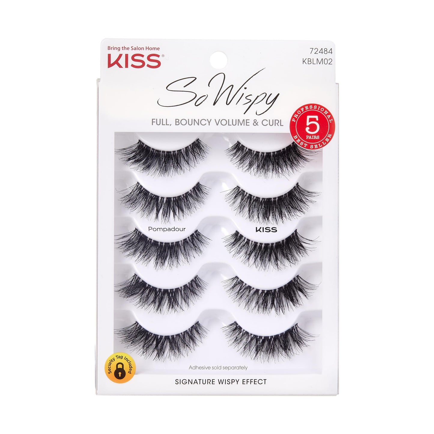 KISS So Wispy, False Eyelashes, 'Style #11', 12mm, Includes 5 Pairs Of Lashes, Easy to Apply, Reusable Lash Clusters