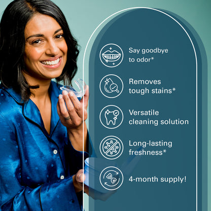 M3 Naturals Extra Strength Retainer & Invisalign Cleaner Tablets - Removes Odor, Stains, Plaque (120 Count)