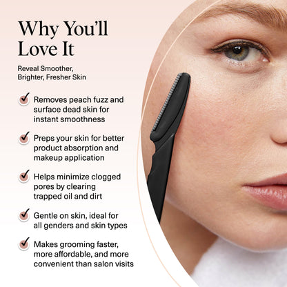 Kitsch Dermaplane Razor for Face & Eyebrow Trimmer – Exfoliating Facial Shaver, Terracotta (12 pcs)