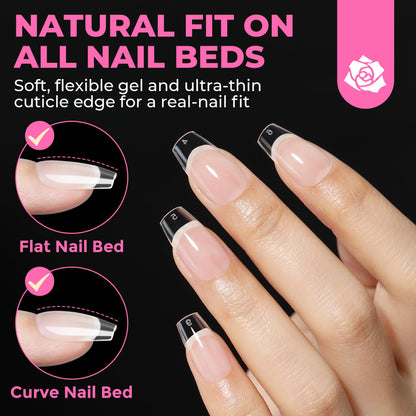 UNA GELLA Solid Gel Nail Glue (40ml) - Strong, Soak-Off Glue for Acrylic, Press-On & Gelly Tips - Lamp Curing Needed