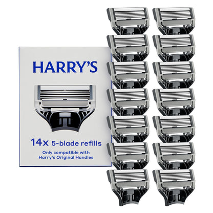 Harry's Original 5-Blade Razor Blade Refills for Men - German Engineered (10 Count)