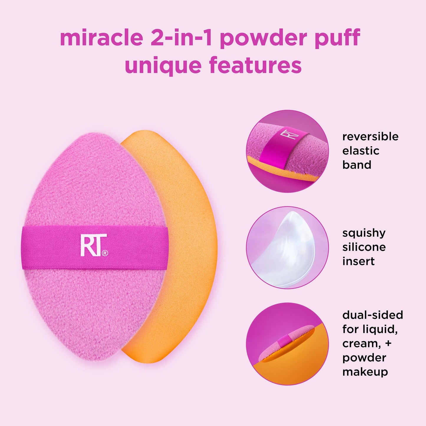 Real Techniques Miracle Complexion Makeup Sponge, 4-Pack Beauty Blender For Liquid & Cream Foundation, Streak-Free Coverage, Latex-Free, Vegan & Cruelty-Free